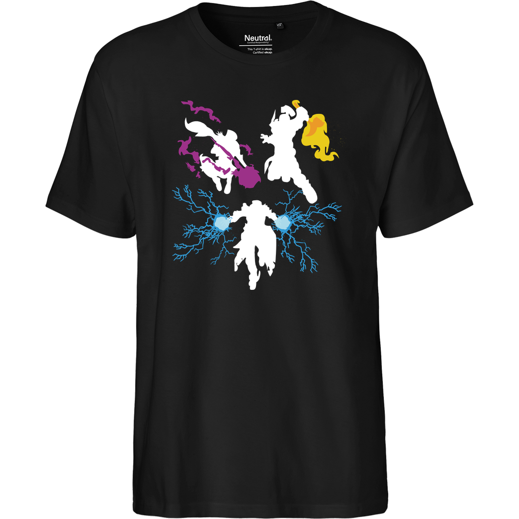 bjin94 Titan-Hunter-Warlock T-Shirt Fairtrade T-Shirt - schwarz