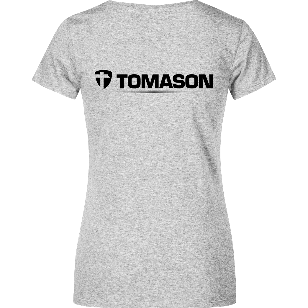 Tomason Tomason - Logo T-Shirt Damenshirt heather grey