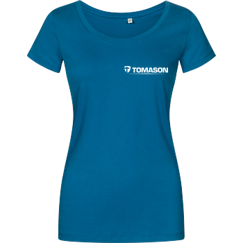 Tomason - Logo Damenshirt petrol