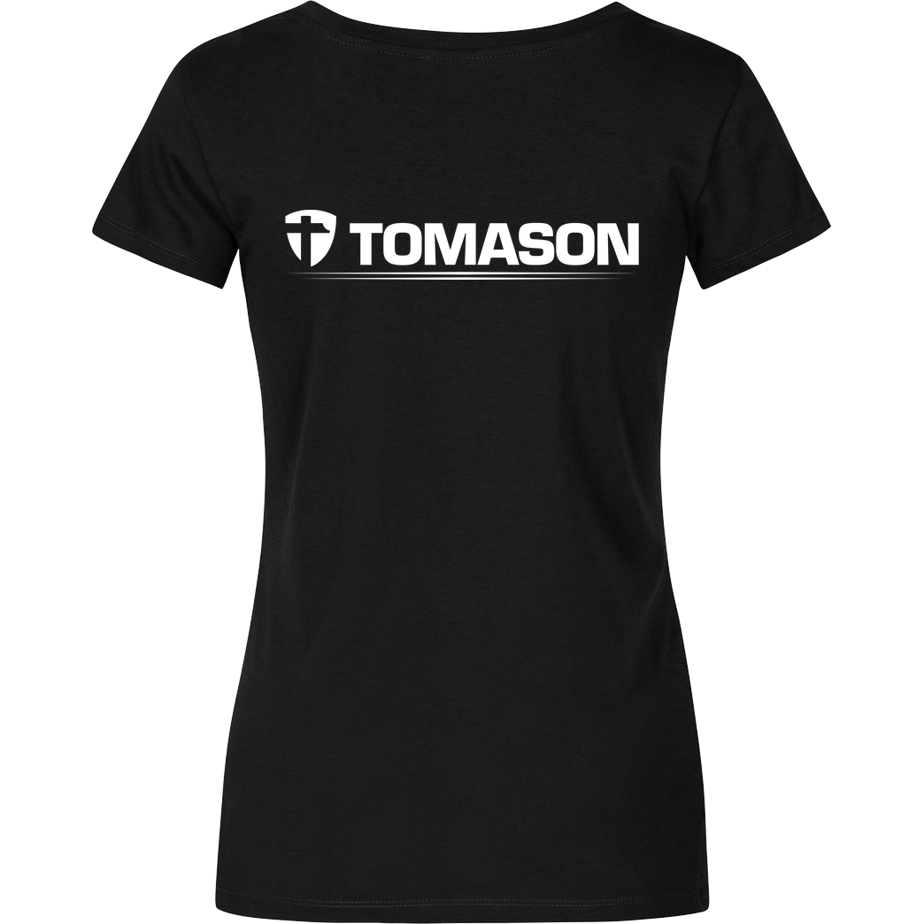 Tomason Tomason - Logo T-Shirt Damenshirt schwarz