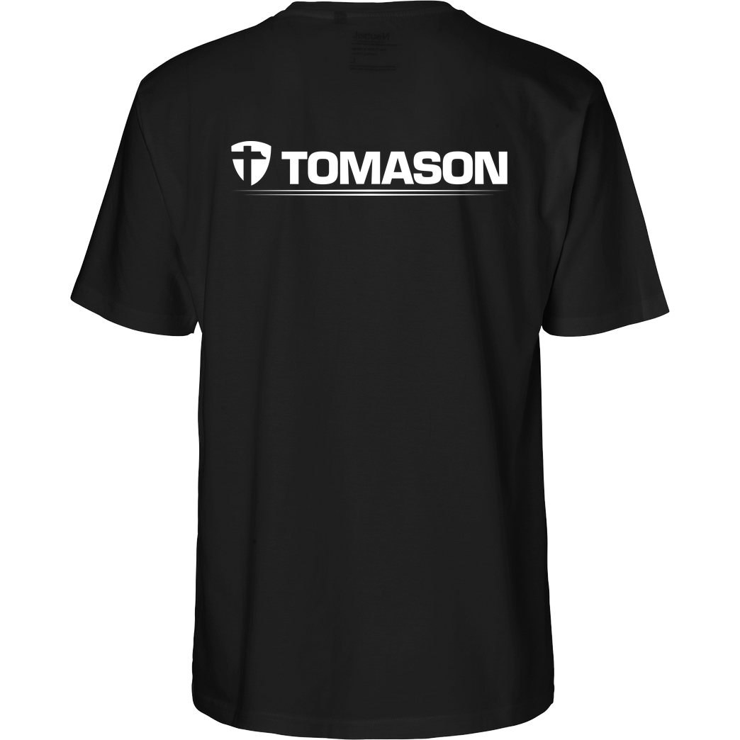 Tomason Tomason - Logo T-Shirt Fairtrade T-Shirt - schwarz