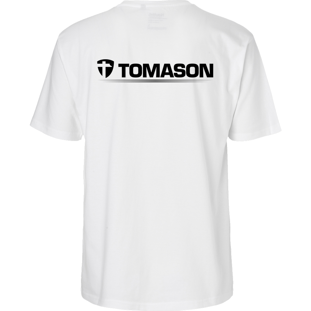 Tomason Tomason - Logo T-Shirt Fairtrade T-Shirt - weiß