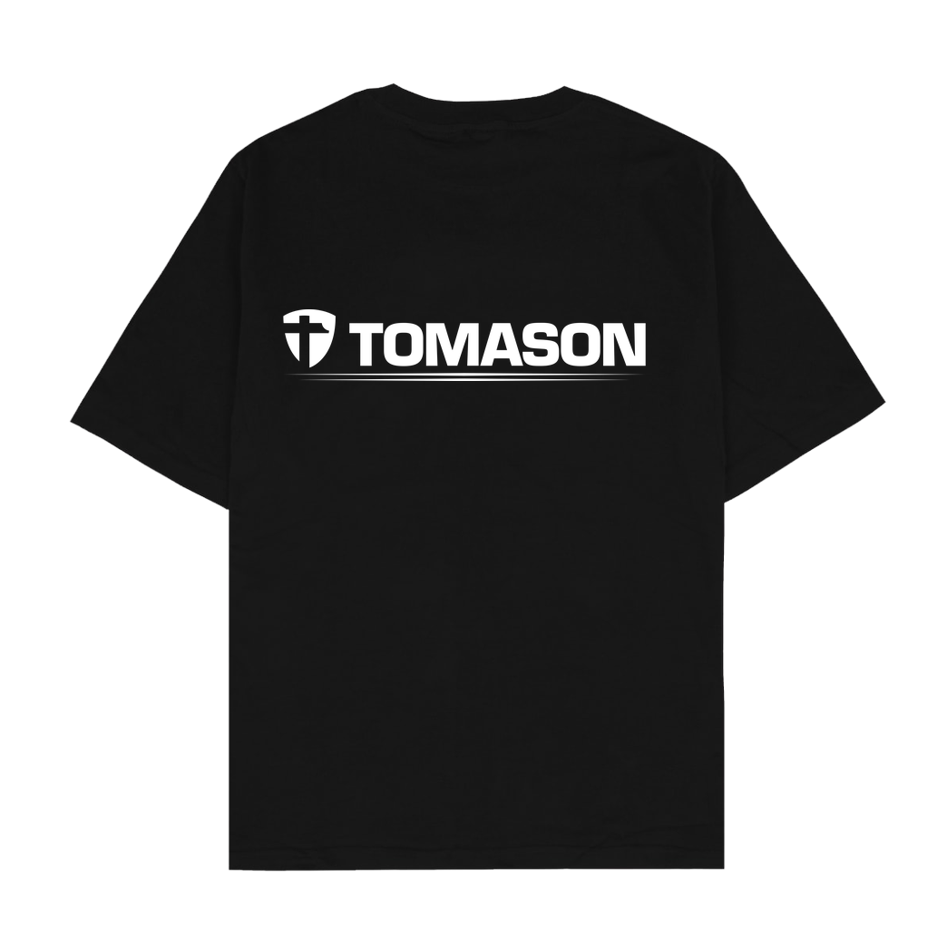 Tomason Tomason - Logo T-Shirt Oversize T-Shirt - Schwarz