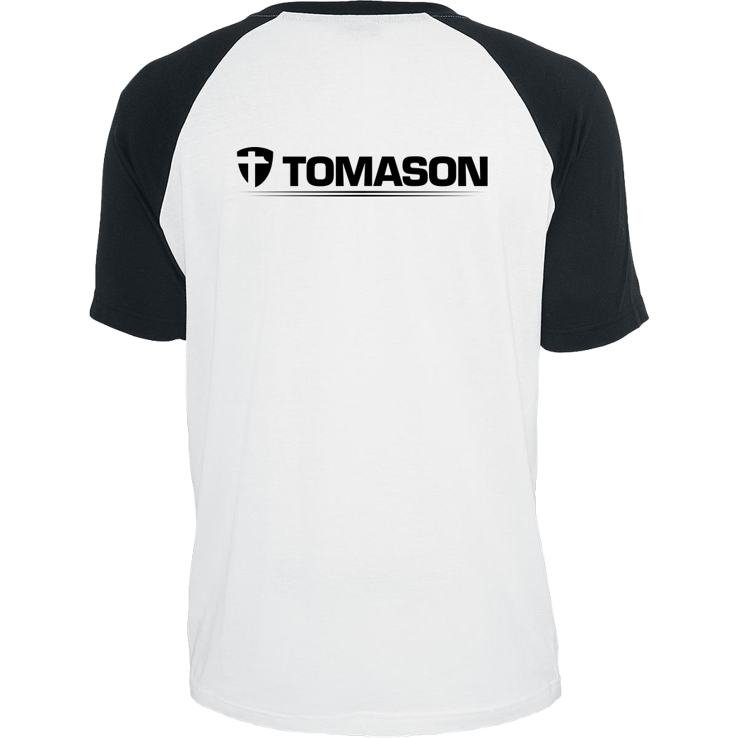 Tomason Tomason - Logo T-Shirt Raglan-Shirt weiß