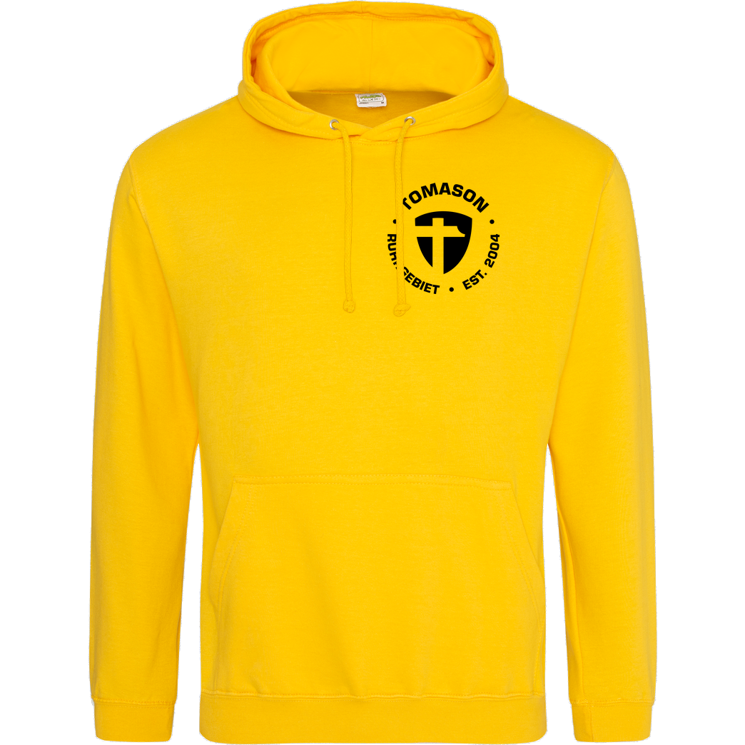 Tomason Tomason - Logo rund Sweatshirt JH Hoodie - Gelb