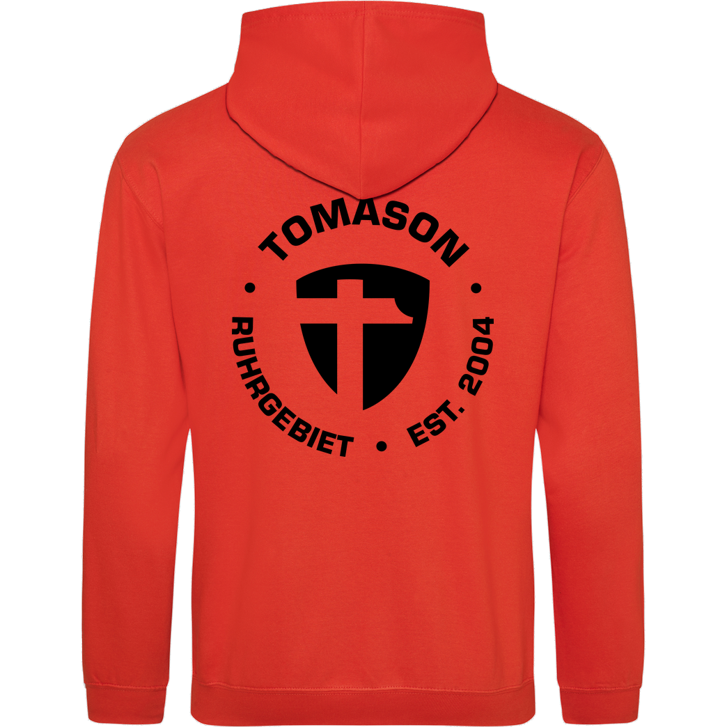 Tomason Tomason - Logo rund Sweatshirt JH Hoodie - Orange