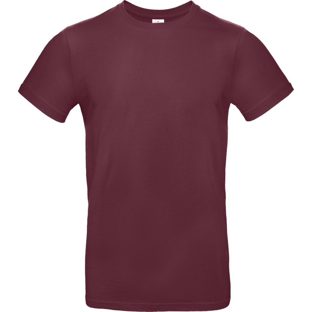 None Unbedruckte Textilien T-Shirt B&C EXACT 190 - Bordeaux