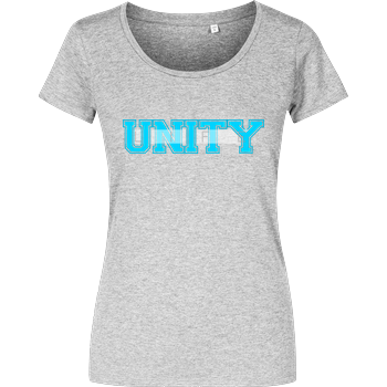 Unity-Life - College Logo Damenshirt heather grey