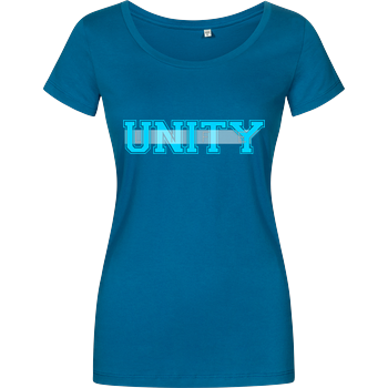Unity-Life - College Logo Damenshirt petrol