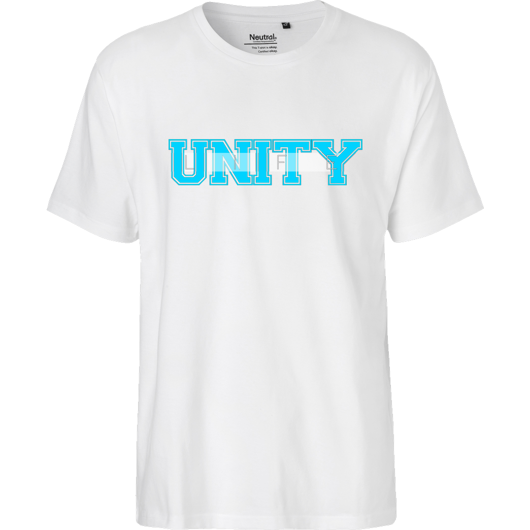 ScriptOase Unity-Life - College Logo T-Shirt Fairtrade T-Shirt - weiß