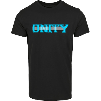 Unity-Life - College Logo Hausmarke T-Shirt  - Schwarz