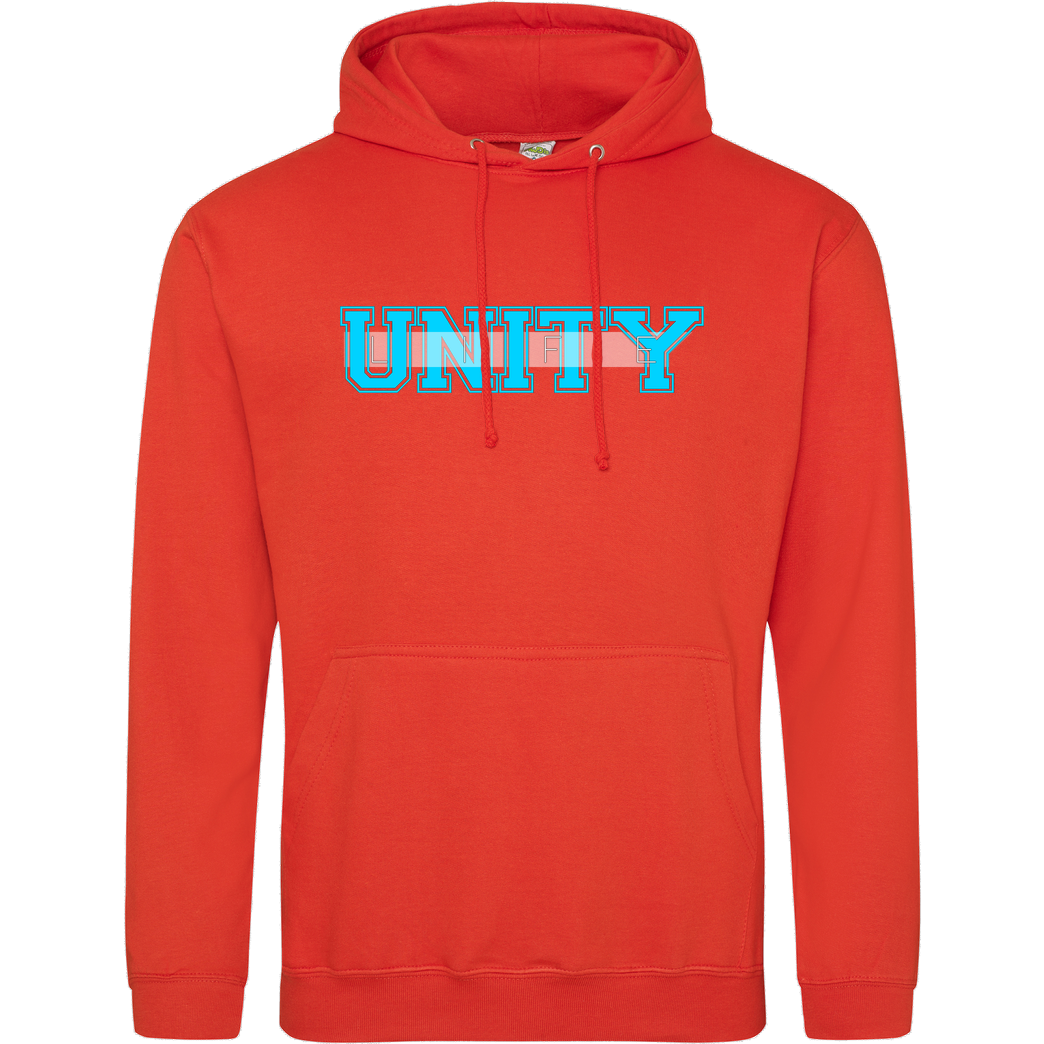 ScriptOase Unity-Life - College Logo Sweatshirt JH Hoodie - Orange