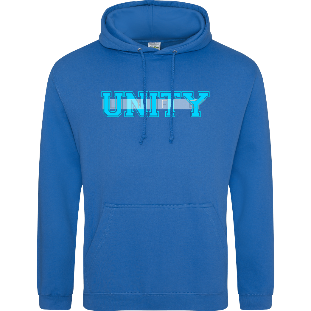 ScriptOase Unity-Life - College Logo Sweatshirt JH Hoodie - saphirblau