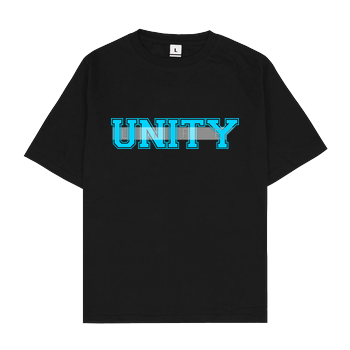 Unity-Life - College Logo Oversize T-Shirt - Schwarz