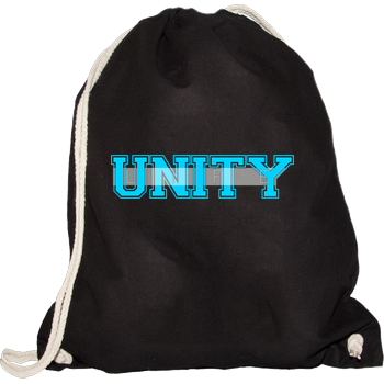 Unity-Life - College Logo Turnbeutel schwarz