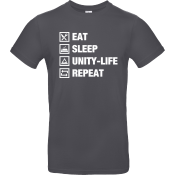 Unity-Life - Eat, Sleep, Repeat B&C EXACT 190 - Dark Grey