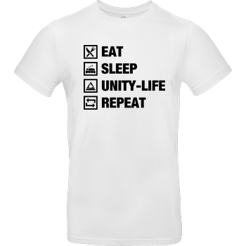 Unity-Life - Eat, Sleep, Repeat B&C EXACT 190 - Weiß