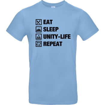 Unity-Life - Eat, Sleep, Repeat B&C EXACT 190 - Hellblau