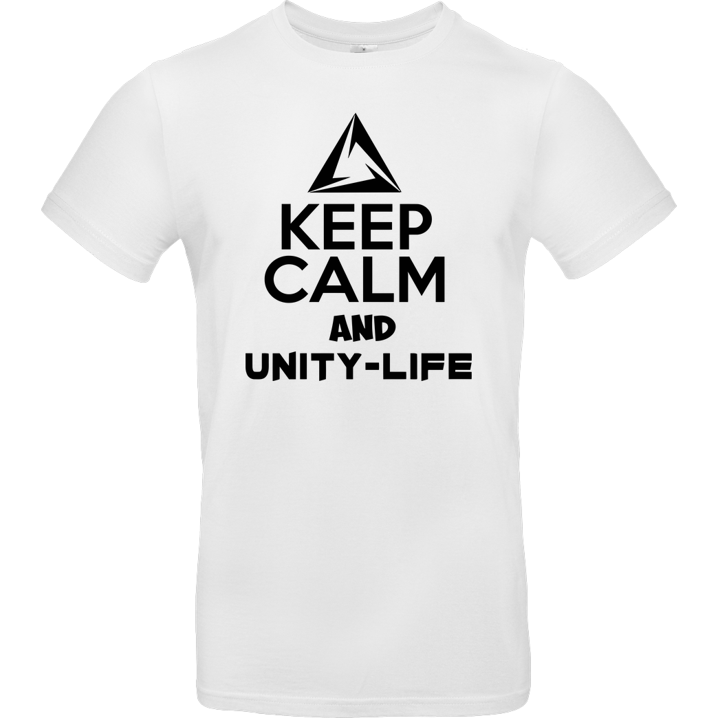 ScriptOase Unity-Life - Keep Calm T-Shirt B&C EXACT 190 - Weiß