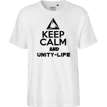 Unity-Life - Keep Calm Fairtrade T-Shirt - weiß