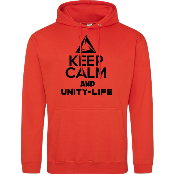 Unity-Life - Keep Calm JH Hoodie - Orange