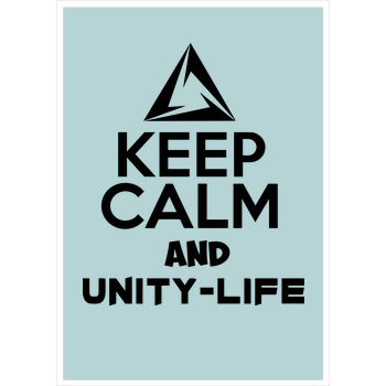 Unity-Life - Keep Calm Kunstdruck mint