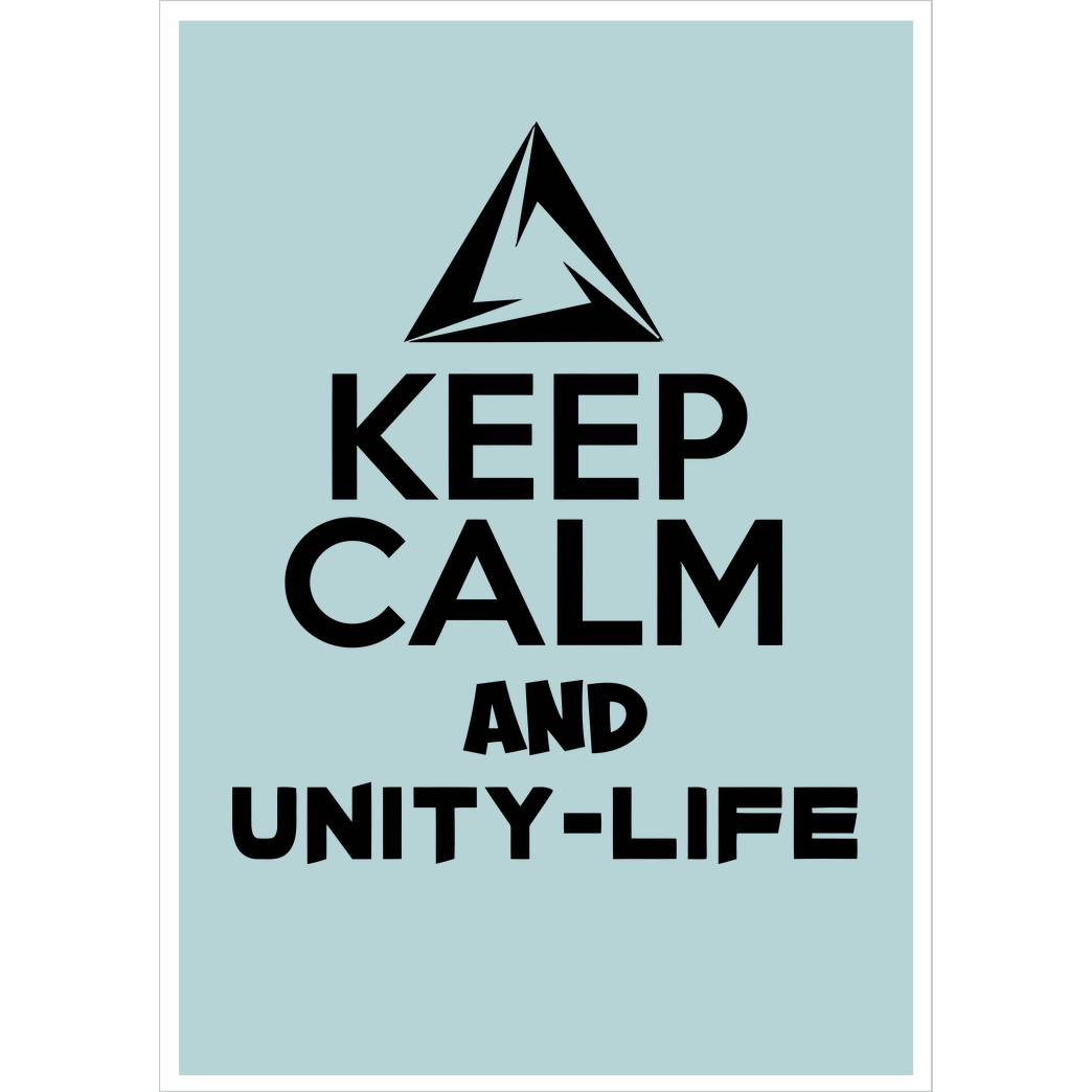 ScriptOase Unity-Life - Keep Calm Druck Kunstdruck mint