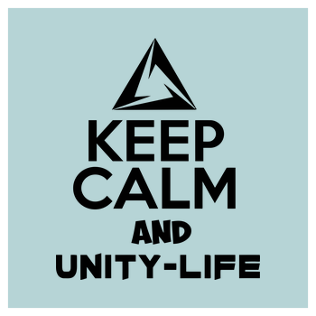 Unity-Life - Keep Calm Kunstdruck Quadrat mint