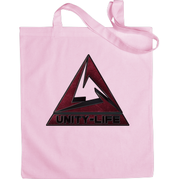 Unity-Life - Logo burgundy Stoffbeutel Pink