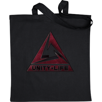 Unity-Life - Logo burgundy Stoffbeutel schwarz