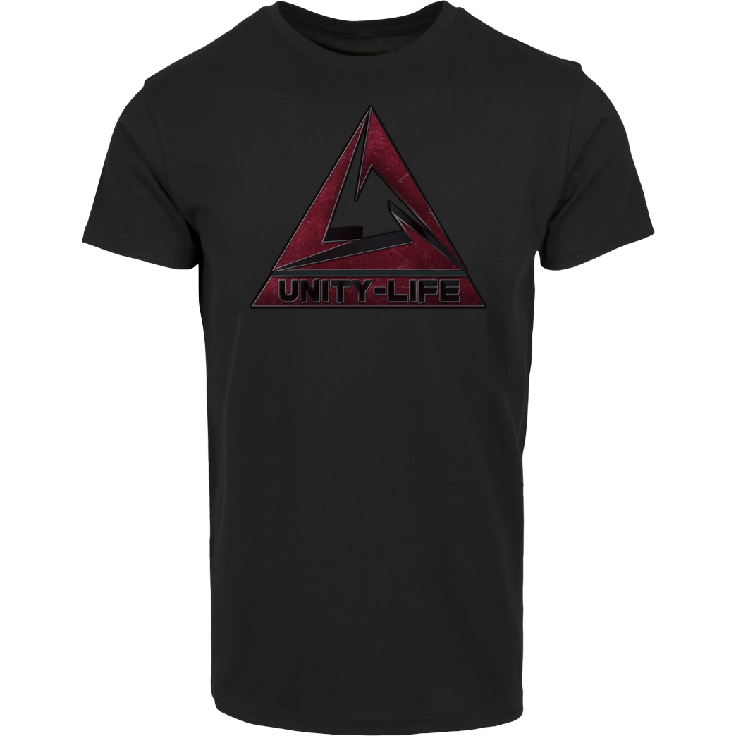 ScriptOase Unity-Life - Logo burgundy T-Shirt Hausmarke T-Shirt  - Schwarz