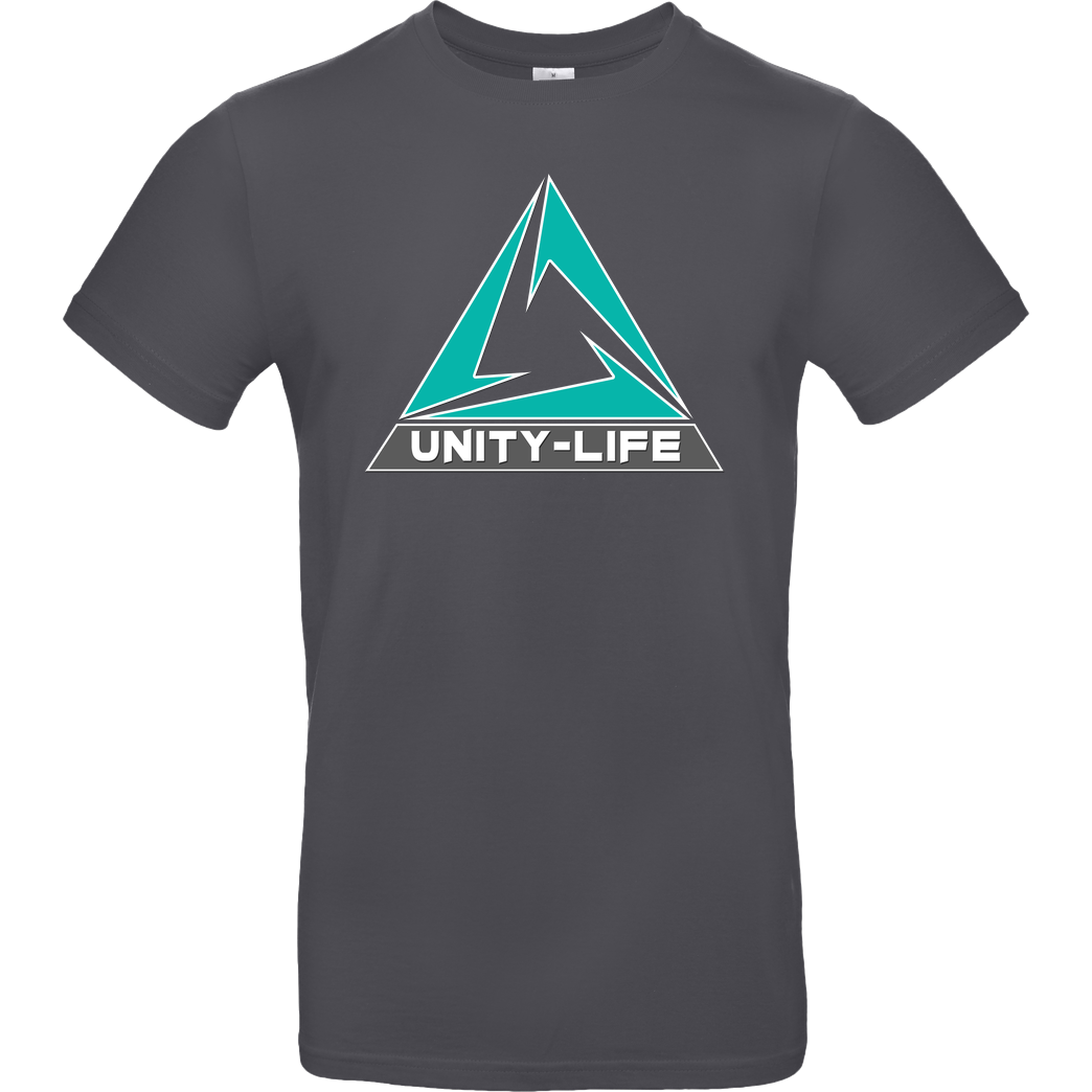 ScriptOase Unity-Life - Logo green T-Shirt B&C EXACT 190 - Dark Grey