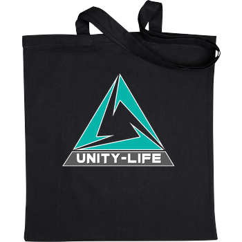 Unity-Life - Logo green Stoffbeutel schwarz