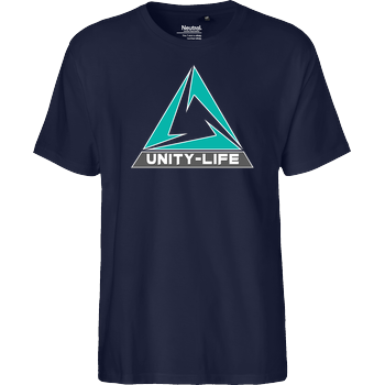 Unity-Life - Logo green Fairtrade T-Shirt - navy