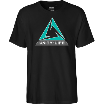 Unity-Life - Logo green Fairtrade T-Shirt - schwarz