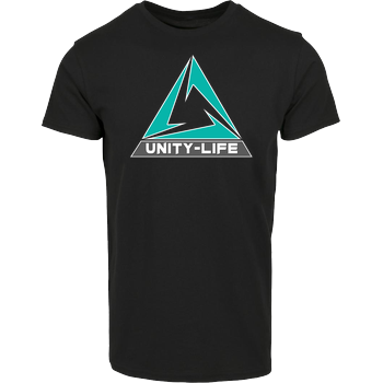 Unity-Life - Logo green Hausmarke T-Shirt  - Schwarz