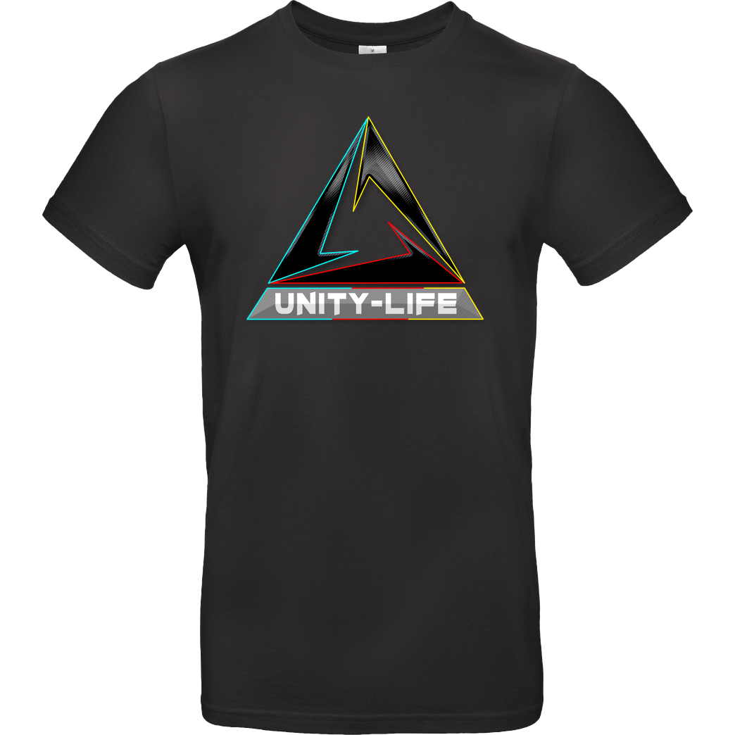 ScriptOase Unity-Life - Logo tricolor T-Shirt B&C EXACT 190 - Schwarz