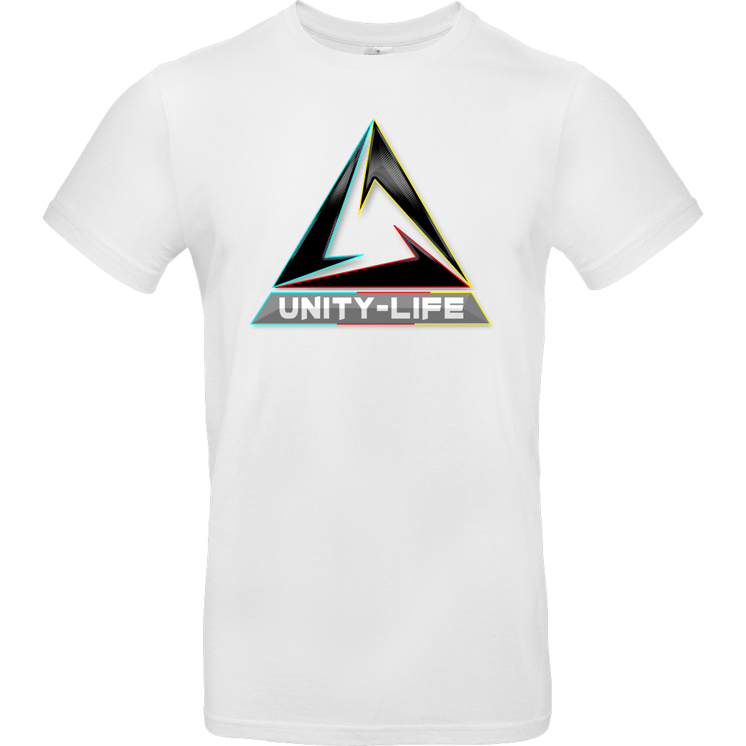 ScriptOase Unity-Life - Logo tricolor T-Shirt B&C EXACT 190 - Weiß