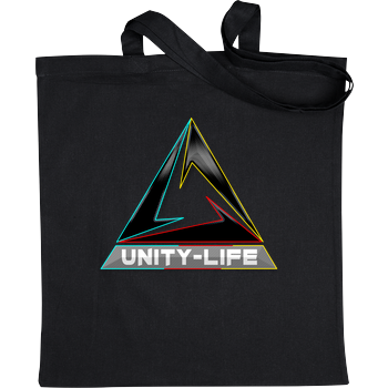 Unity-Life - Logo tricolor Stoffbeutel schwarz