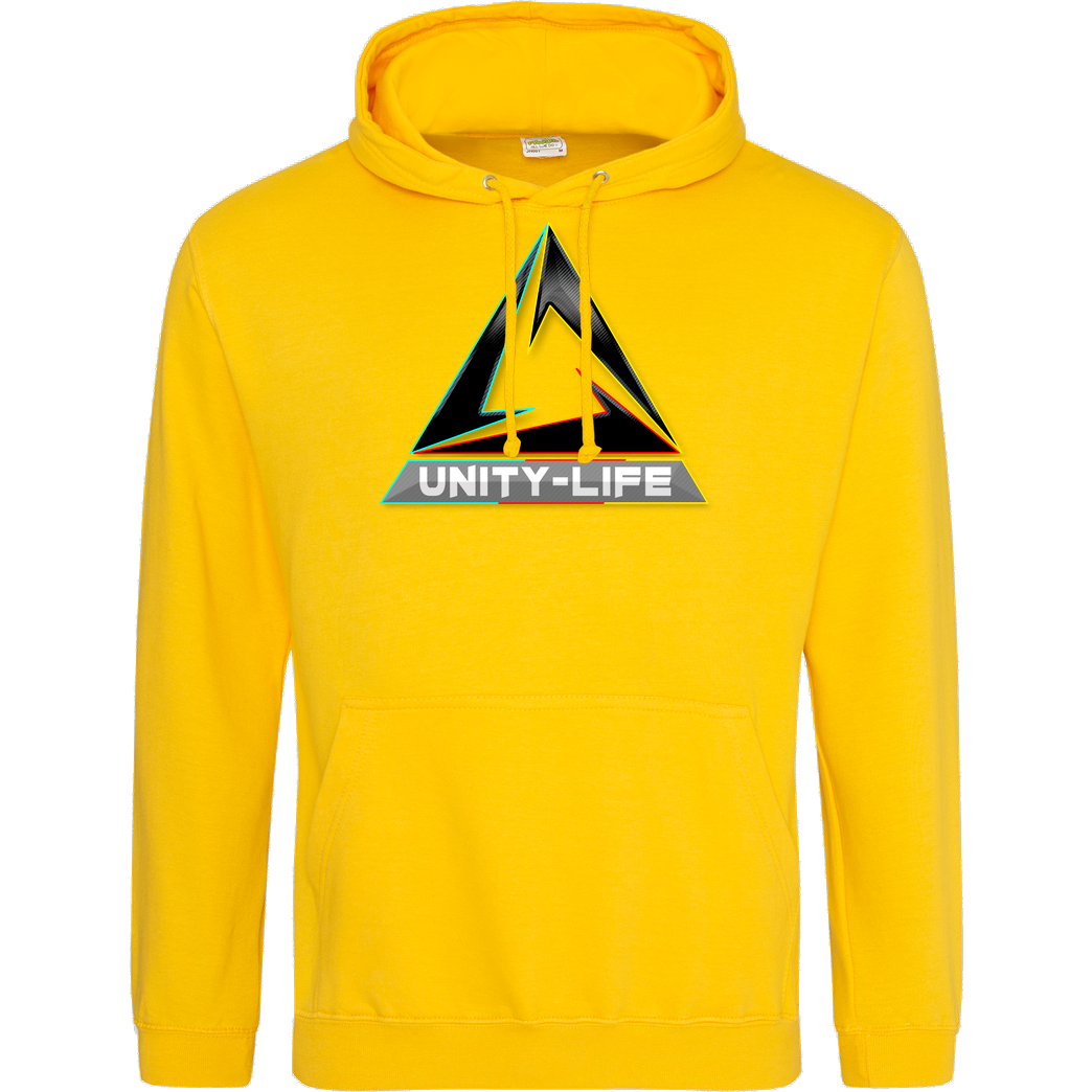 ScriptOase Unity-Life - Logo tricolor Sweatshirt JH Hoodie - Gelb