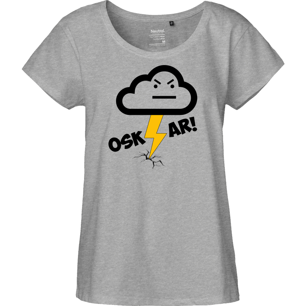 ScriptOase Unity-Life - Oskar T-Shirt Fairtrade Loose Fit Girlie - heather grey