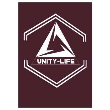 Unity-Life - Symbol Kunstdruck bordeaux