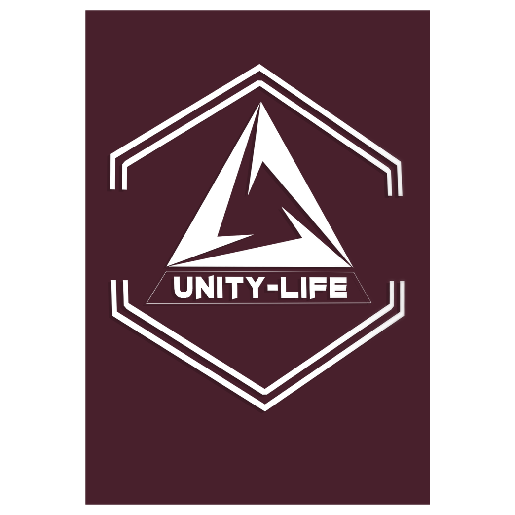 ScriptOase Unity-Life - Symbol Druck Kunstdruck bordeaux