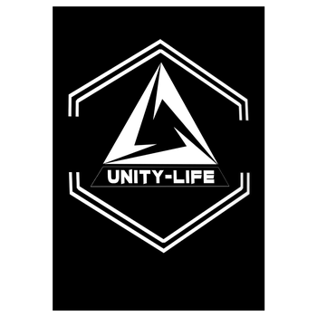 Unity-Life - Symbol Kunstdruck schwarz
