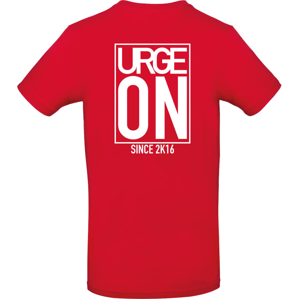 urgeON UrgeON - Since 2K16 T-Shirt B&C EXACT 190 - Rot