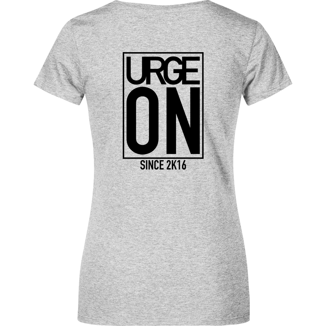 urgeON UrgeON - Since 2K16 T-Shirt Damenshirt heather grey