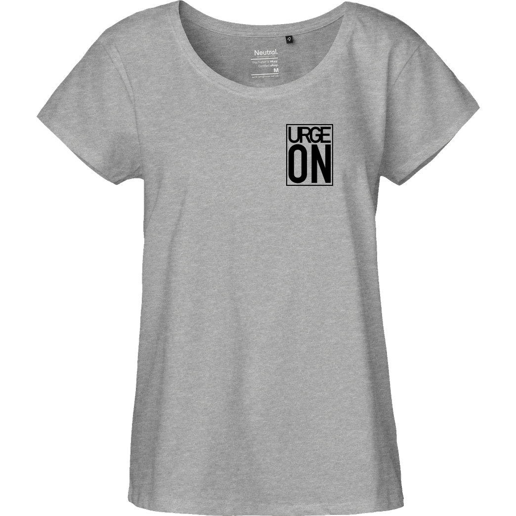 urgeON UrgeON - Since 2K16 T-Shirt Fairtrade Loose Fit Girlie - heather grey