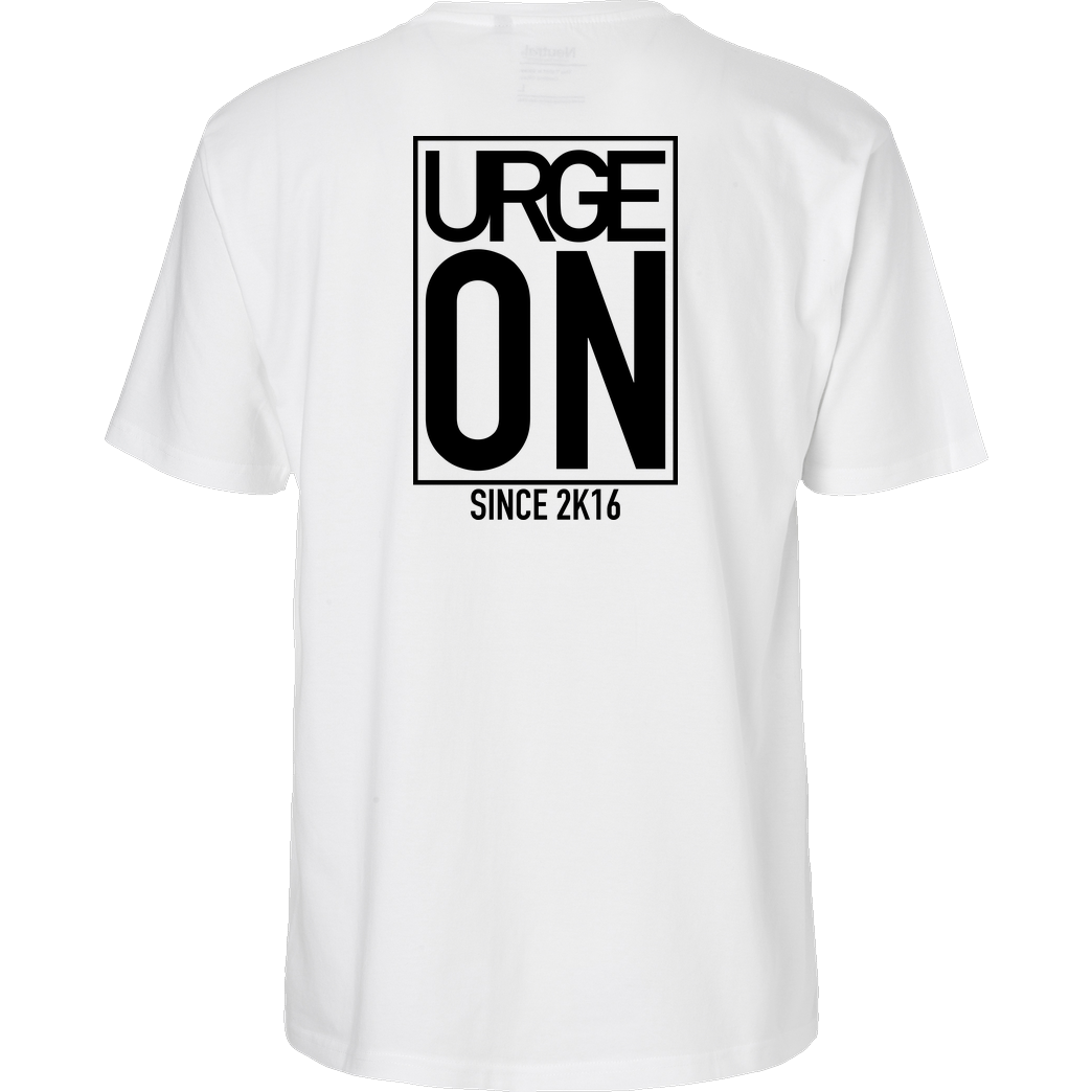 urgeON UrgeON - Since 2K16 T-Shirt Fairtrade T-Shirt - weiß