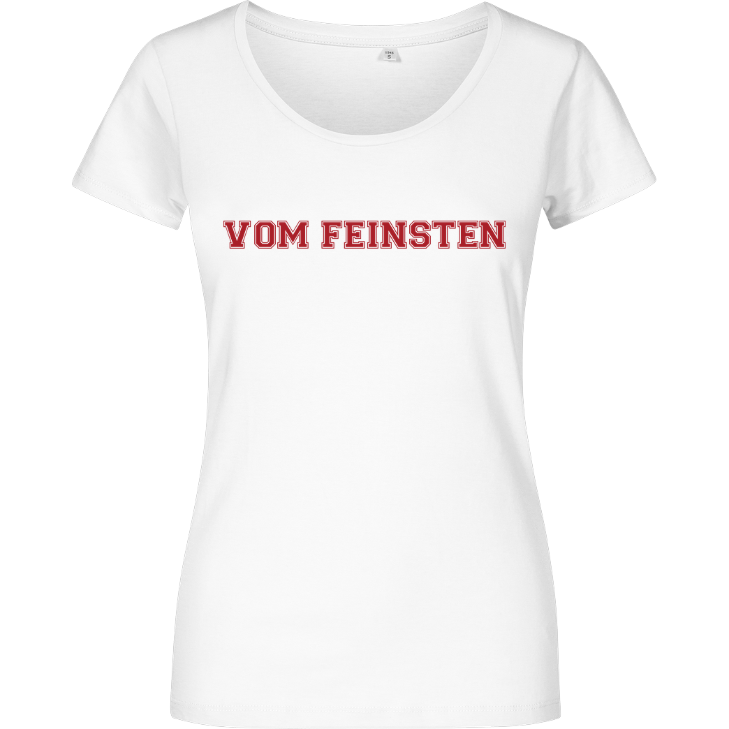 Vassili Vassili - Vom Feinsten Typo T-Shirt Damenshirt weiss