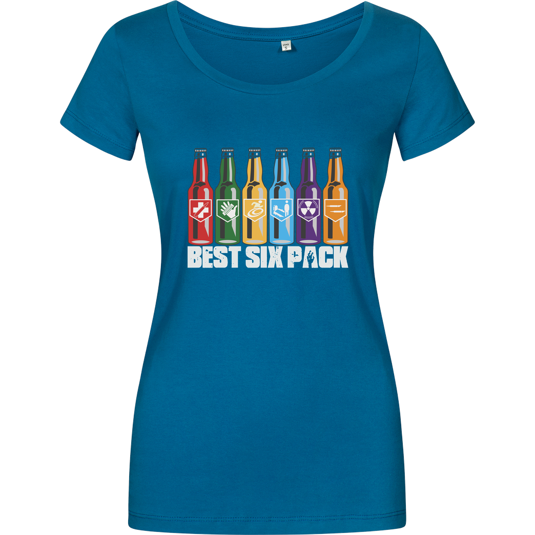 veKtik veKtik - Best Six Pack T-Shirt Damenshirt petrol